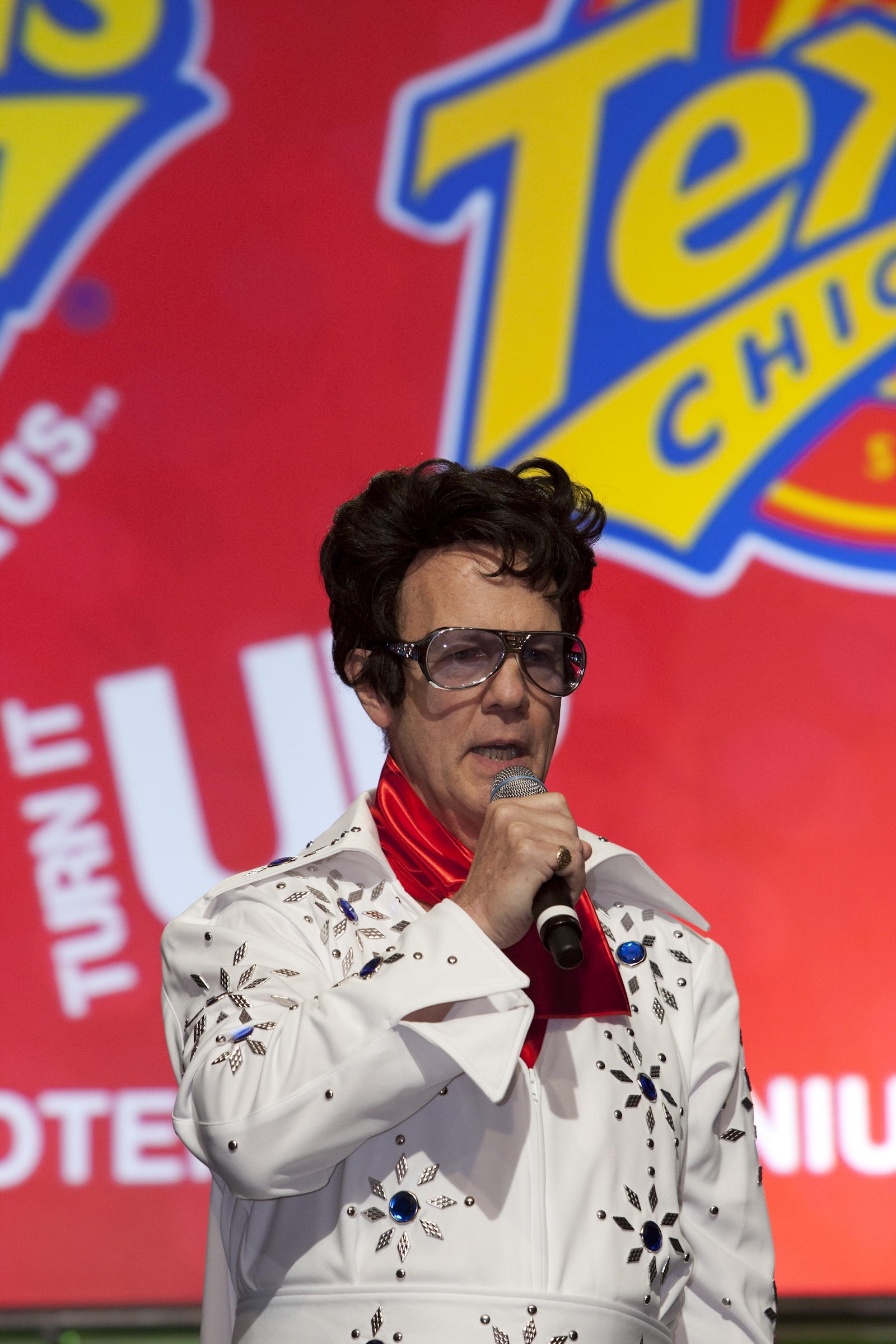 In 2010, Tony Lavely performed as Elvis while singing "A Little Less Conversation" in Las Vegas during a company convention. 