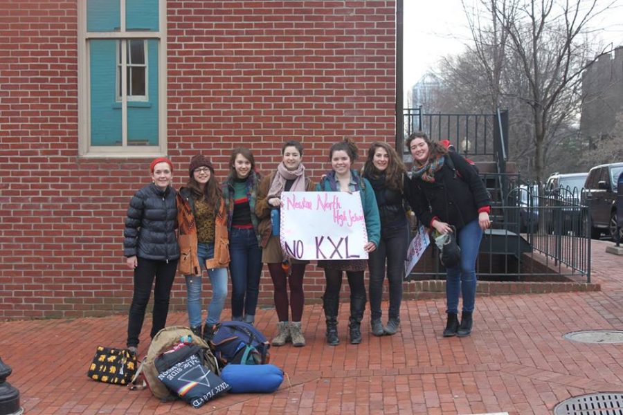 Students from this school who protested in D.C. Photo courtesy of Natalie Cohen.