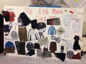 Senior Simon Wolfe and sophomore Nadav Konforty created the above image board in the Intro to Costume Design class.
