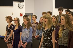 Family Singers Rehearsing for POPS Night