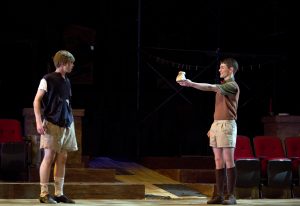 Senior Steven Kelly and Will Champion in "Blood Brothers"