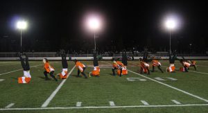 Dance performs under the "Friday Night Lights" last week. Photo by Robin Donohoe.