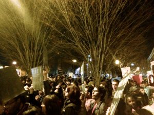 North students participated in tonight's protest in Boston. Photo courtesy of Naz Knight.