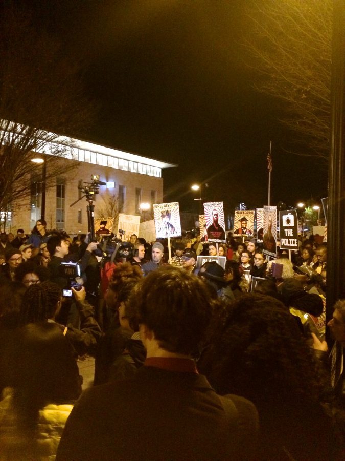 North students attended tonight's protest in Boston. Photo courtesy of Naz Knight.