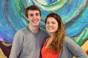 Seniors Nick and Kat Hansell are fraternal twins. Photo by Robin Donohoe.