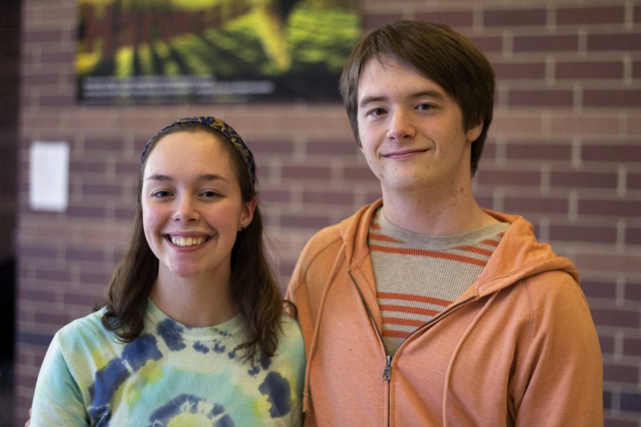 Seniors Claire and Henry McEwen. Photo by Josh Shub-Seltzer.