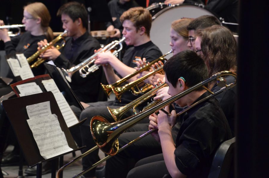 Wind Ensemble performs during Winterfest I. (Photo by Joel Schurgin)
