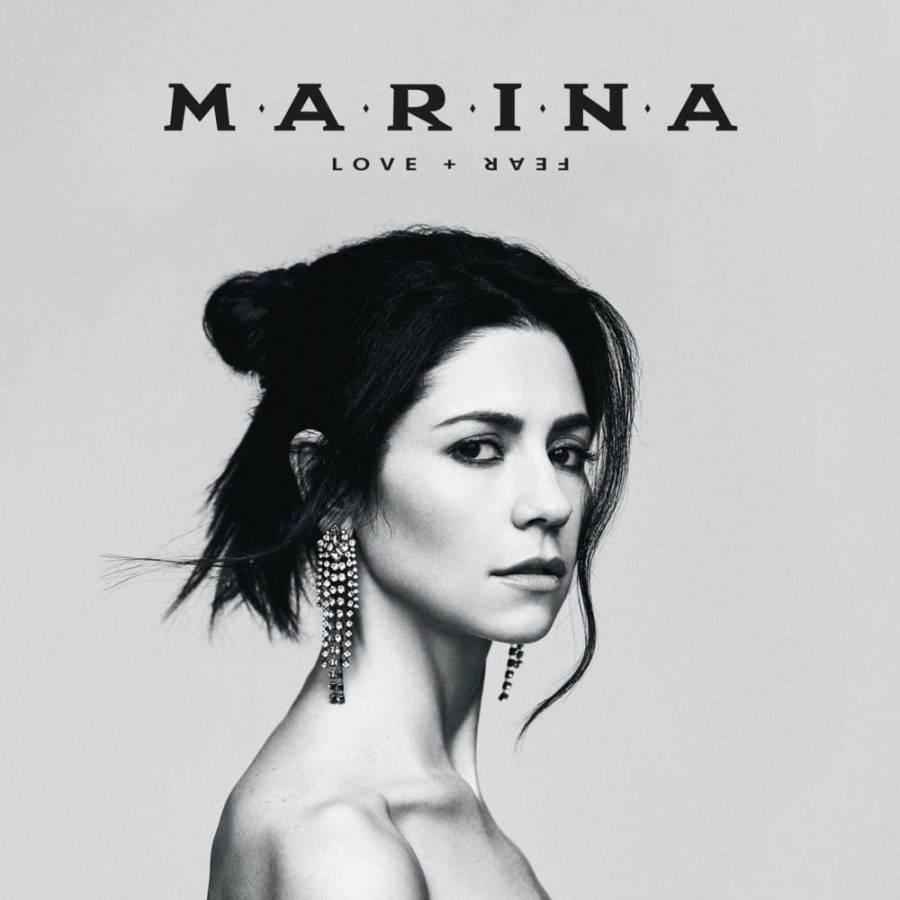 Album cover for Marinas most recent album, Love + Fear. (Shot by Zoey Grossman)