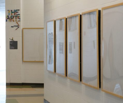 Arts hallway is empty due to remote school year. (photo by Ian Dickerman)