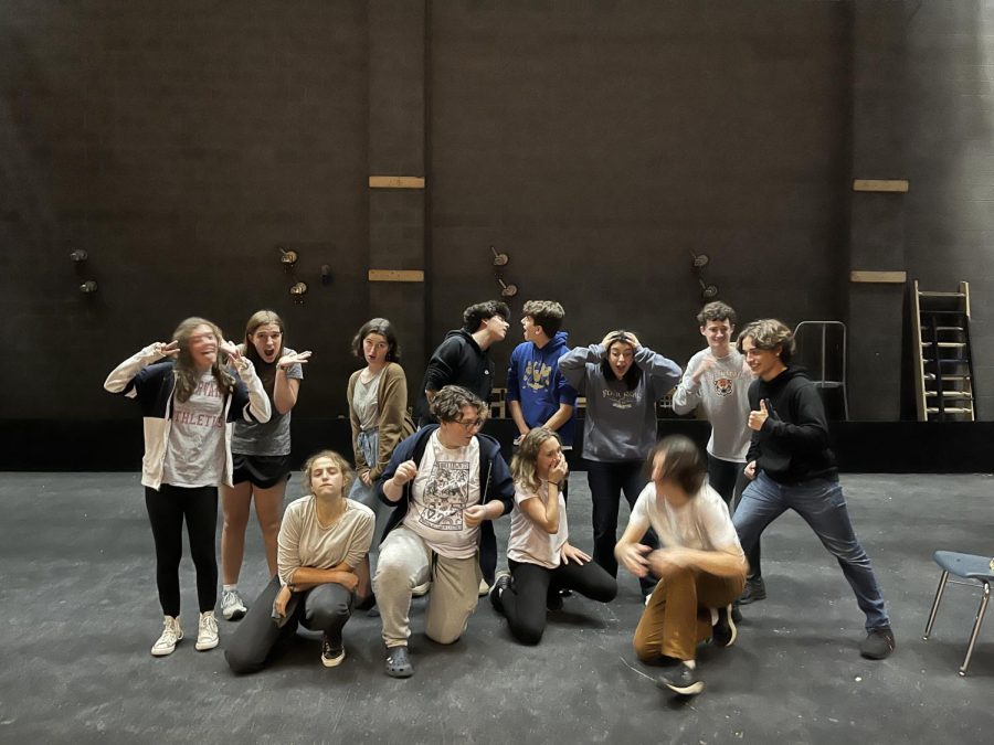 The+cast+of+Nitrous+Oxide+poses+before+rehearsal.+