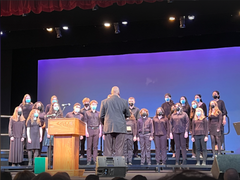 Jubilee Singers perform at Norths MLK Day celebration in the auditorium, Monday, Jan. 16.
