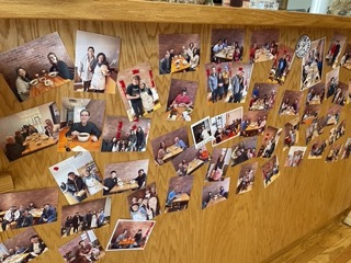 Grandmas Kitchen has a wall featuring photos of regular costumers.