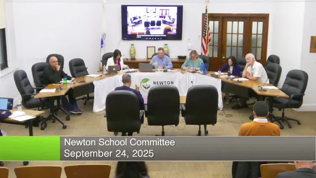 Superintendent Dr. Nolin and district math leaders dicuss new data driven math curriculum at a school committee meeting, Sept. 24.